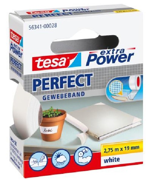 [245112] TESA GEWEBEBAND WEISS  SB