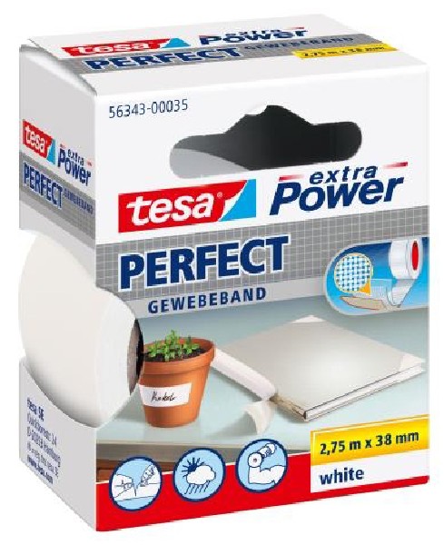 [245142] TESA GEWEBEBAND WEISS  SB