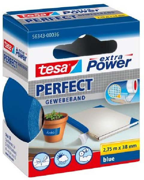 [245143] TESA GEWEBEBAND BLAU  SB