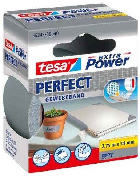 [245146] TESA GEWEBEBAND GRAU   SB