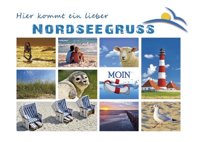 [265327] AK.NORDSEE GRÜßE  NORD1b