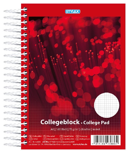 [221485] COLLEGEBLOCK,A6,160BL.KAR