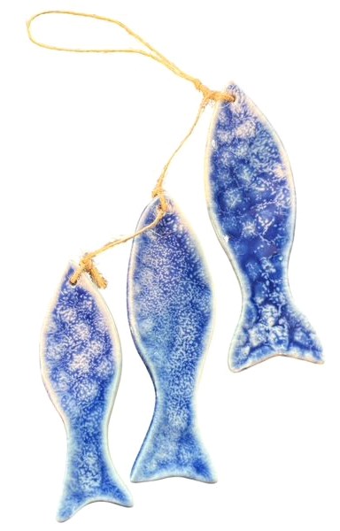 HÄNGER,KLANG,BLAU,FISCHE
