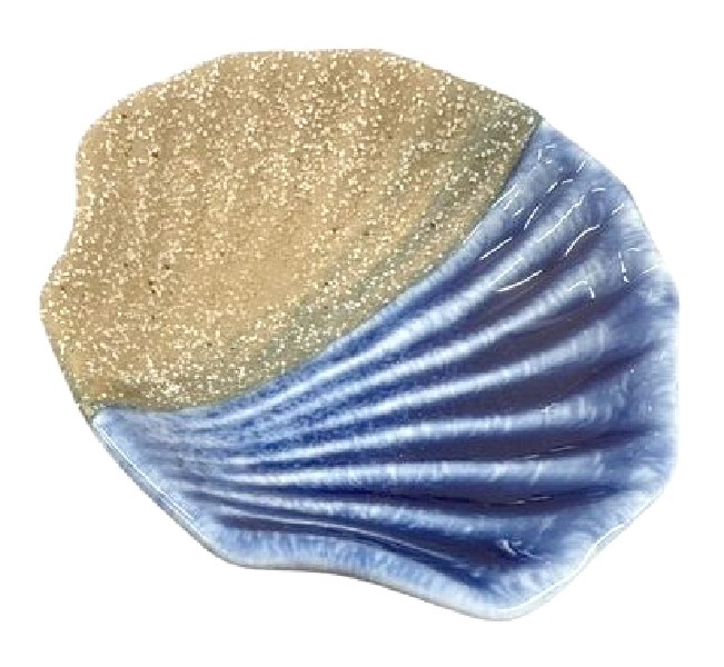 [398538] SCHALE,MUSCHEL,BLAU,8X7CM