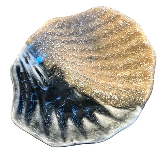 SCHALE,MUSCHEL,GRAU 8X7CM