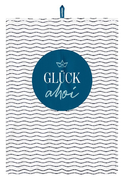 GESCHIRRTUCH,GLÜCK AHOI