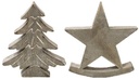 HOLZFIGUREN GRAU 4 SORT.