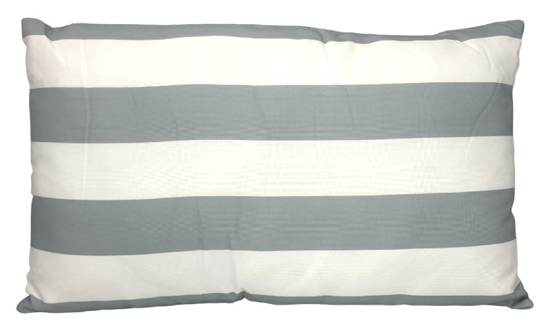KISSEN,50X30GRAU,STREIFEN