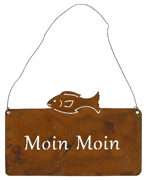 SCHILD,ROST,M.FISCH,25CM
