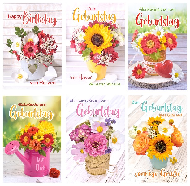KARTE GEBURTSTAG BLUMEN