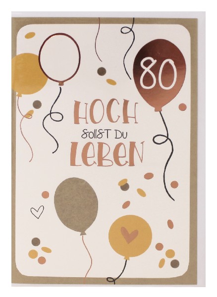 KARTE, GEBU. ZAHL 80