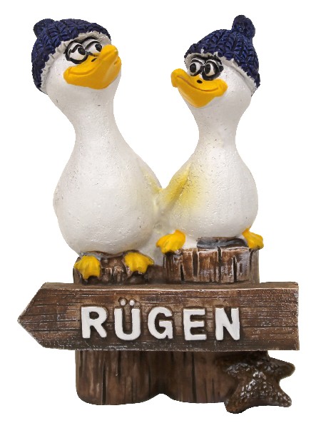 MÖWE(2)SCHILD,9CM, RÜGEN