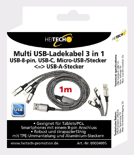 LADEKABEL,3IN1,WEIß,   SB