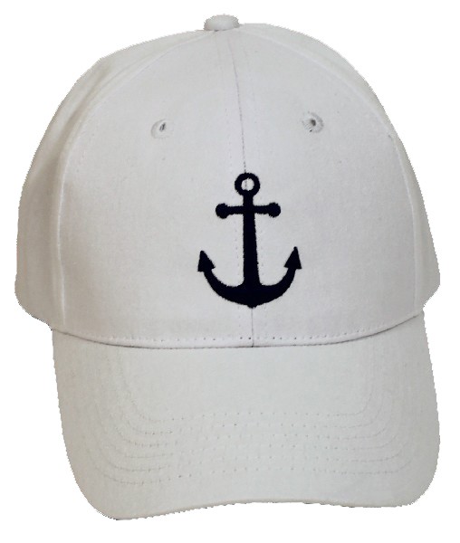 CAP,ERW.WEIß+ANKER BLAU