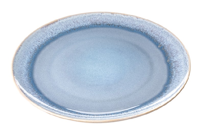 TELLER FLACH,BLAU,26CMD