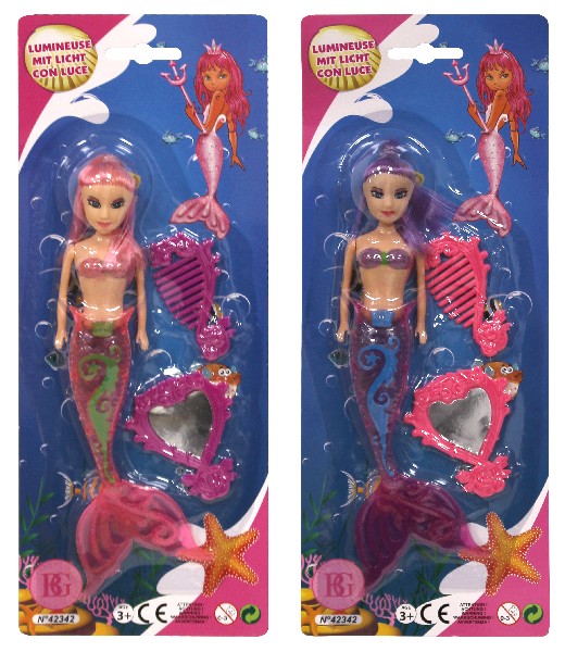 PUPPE MERMAID,22CM,2F.,SB