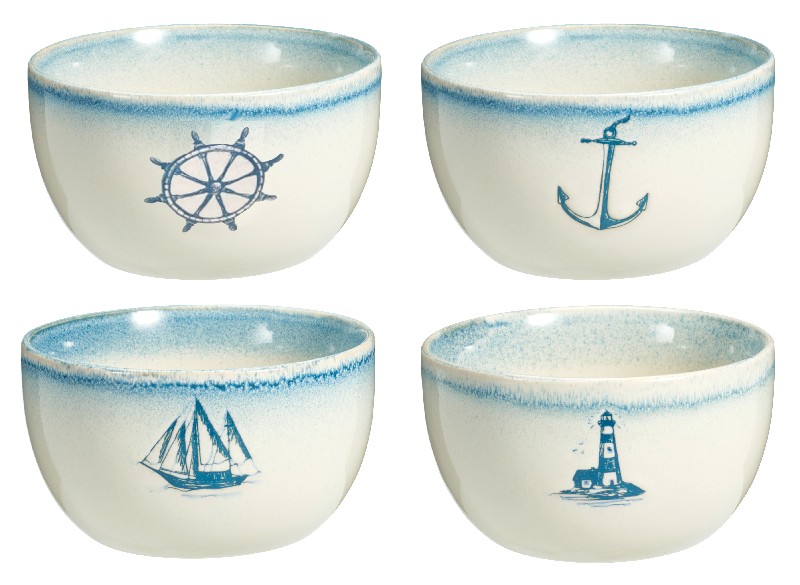 SCHALE,MARITIM,BLAU,4FA.