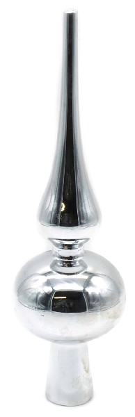 [47103] BAUMSPITZE GLAS 20CM SILB
