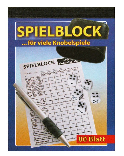 SPIELBLOCK,DIN A6,80BLATT