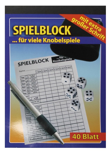 SPIELBLOCK,DIA A5.40BLATT
