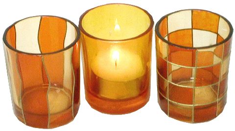 GLASWINDLICHT 6,5CM HONIG