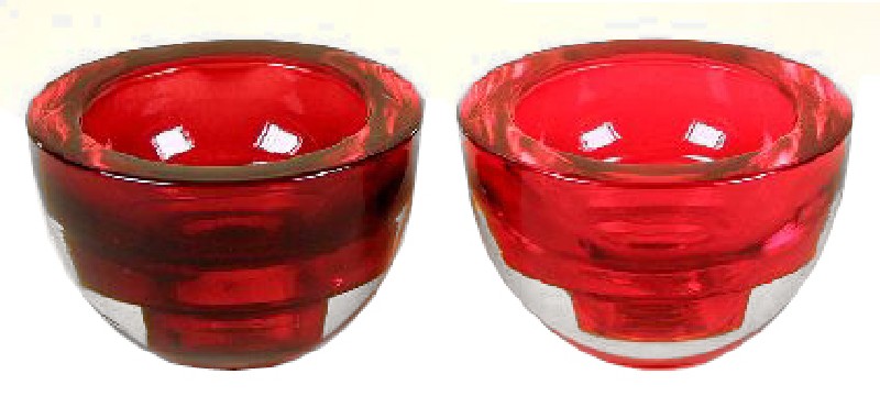 GLAS-LEUCHTER TEELI. ROT