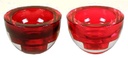 GLAS-LEUCHTER TEELI. ROT