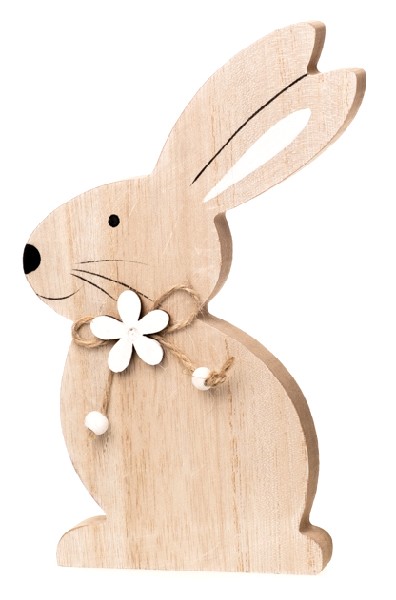 HASE SITZEND NATUR MDF