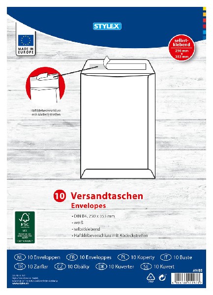 [277390] VERSANDTASCHEN B4/SK 10ER