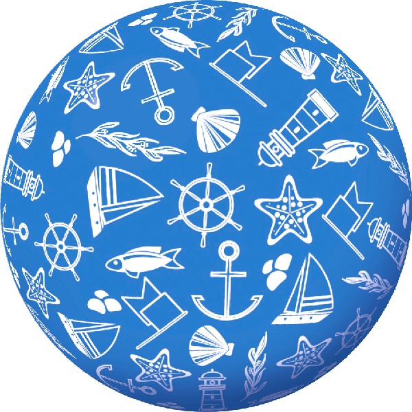 TV.BALL 5,5",MARITIM.BLAU