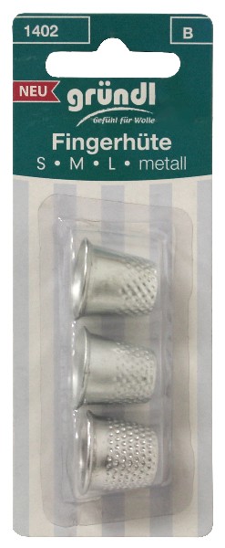 FINGERHÜTE 3ER S/M/L SB