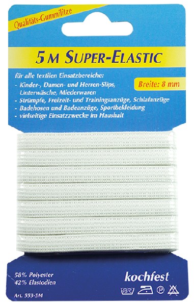 [110488] SUPER ELASTIC,5M  WEIß SB