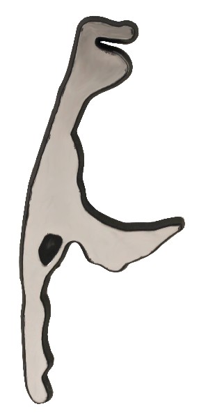 MAGN.GUMMI,10CM,SILB.SYLT