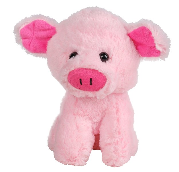 PL.SCHWEIN,ROSA/SITZ,19CM