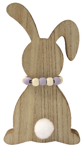 [61397] HASE STEHEND NATUR MDF