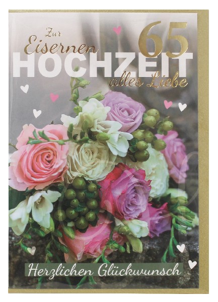 [285770] KARTE, EISERNE HOCHZEIT