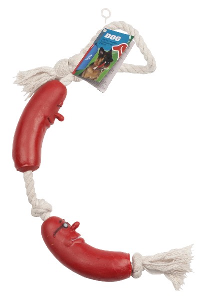 [590549] HUNDE-WURST-SPIELZ.,45CM