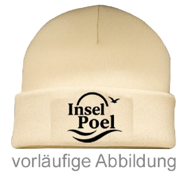 STRICKMÜTZE,POEL,ELFENBEI