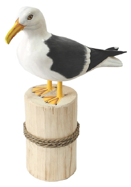 MÖWE,HOLZ,A.PFAHL,32CM