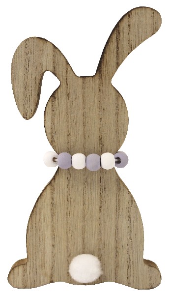[61396] HASE STEHEND NATUR MDF