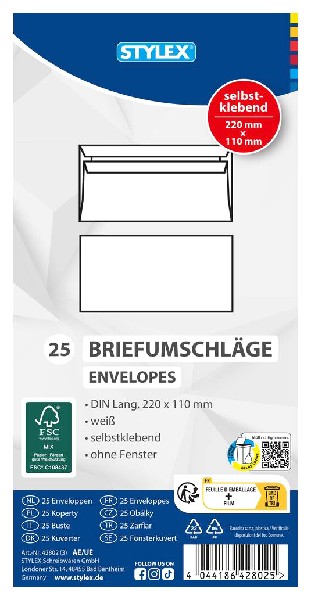 BRIEFUM. DL/SK/WSS/ 25 ER