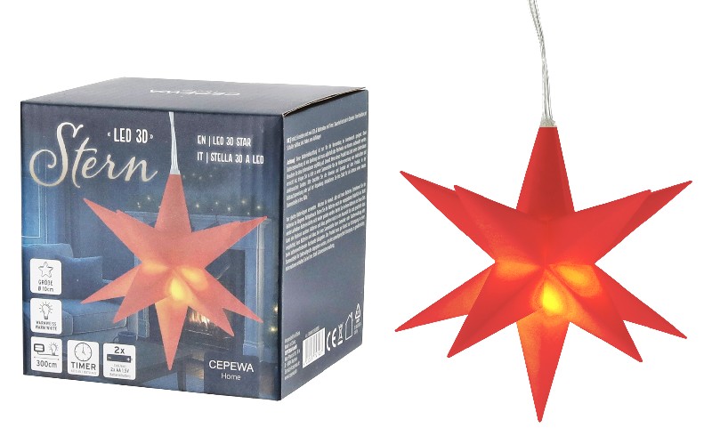 [47787] STERN KUNSTSTOFF 3D LED