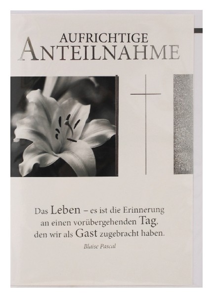 [286160] KARTE, TRAUER