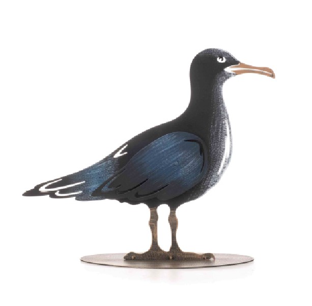 MÖWE,MET.BLAU,25X20X8CM