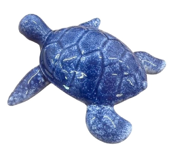 SCHILKRÖTE,BLAU,19,5X18CM