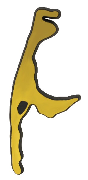 MAGN.GUMMI,10CM,GOLD,SYLT