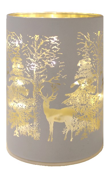 LICHTDEKO LED WALD, WEISS