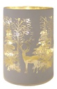 LICHTDEKO LED WALD, WEISS