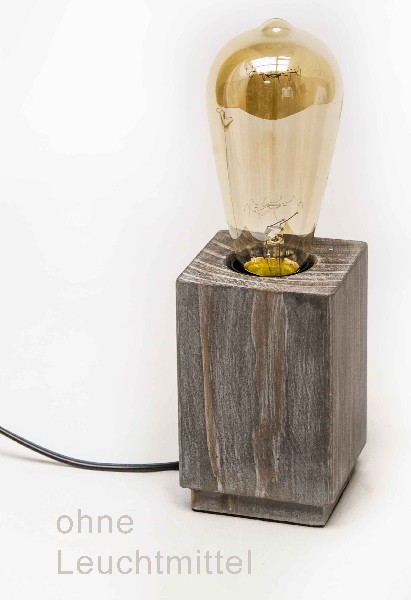 HOLZKLOTZLAMPE 8X8X12CM
