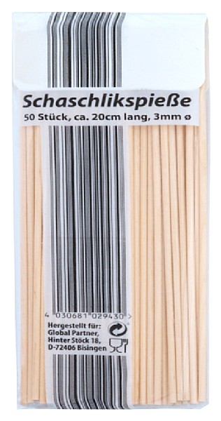 SCHASCHLIKSPIEß 20CM,HOLZ